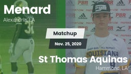 Matchup: Menard vs. St Thomas Aquinas 2020