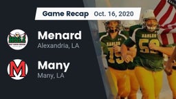 Recap: Menard  vs. Many  2020