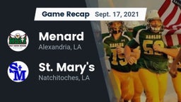 Recap: Menard  vs. St. Mary's  2021
