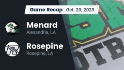 Recap: Menard  vs. Rosepine  2023