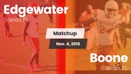 Matchup: Edgewater vs. Boone  2016