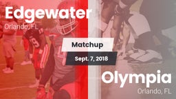 Matchup: Edgewater vs. Olympia  2018