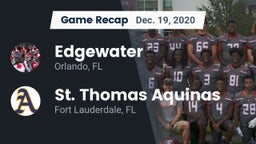 Recap: Edgewater  vs. St. Thomas Aquinas  2020