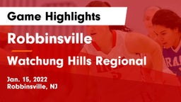 Robbinsville  vs Watchung Hills Regional  Game Highlights - Jan. 15, 2022