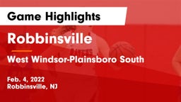 Robbinsville  vs West Windsor-Plainsboro South  Game Highlights - Feb. 4, 2022