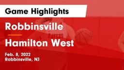 Robbinsville  vs Hamilton West Game Highlights - Feb. 8, 2022