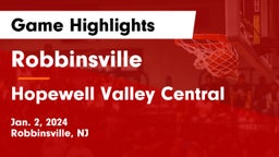 Robbinsville  vs Hopewell Valley Central  Game Highlights - Jan. 2, 2024