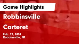 Robbinsville  vs Carteret  Game Highlights - Feb. 22, 2024
