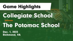 Collegiate School vs The Potomac School Game Highlights - Dec. 1, 2023