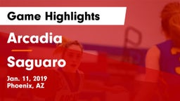 Arcadia  vs Saguaro  Game Highlights - Jan. 11, 2019