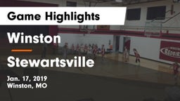 Winston  vs Stewartsville  Game Highlights - Jan. 17, 2019