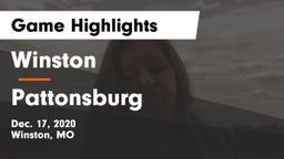 Winston  vs Pattonsburg  Game Highlights - Dec. 17, 2020