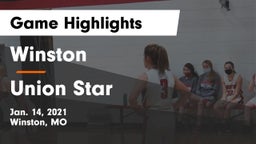 Winston  vs Union Star Game Highlights - Jan. 14, 2021