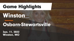 Winston  vs Osborn-Stewartsville  Game Highlights - Jan. 11, 2022