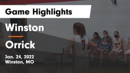 Winston  vs Orrick  Game Highlights - Jan. 24, 2022