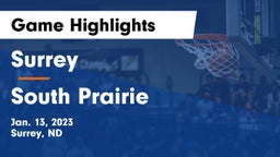 Surrey  vs South Prairie  Game Highlights - Jan. 13, 2023