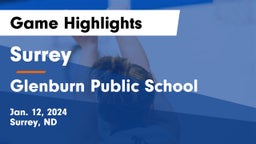 Surrey  vs Glenburn Public School Game Highlights - Jan. 12, 2024
