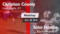 Matchup: Christian County vs. John Hardin  2016