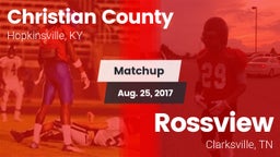 Matchup: Christian County vs. Rossview  2017