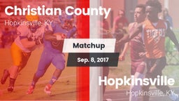 Matchup: Christian County vs. Hopkinsville  2017