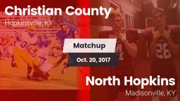 Matchup: Christian County vs. North Hopkins  2017