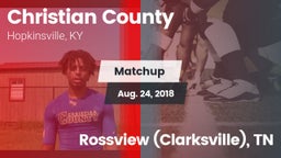 Matchup: Christian County vs. Rossview (Clarksville), TN 2018