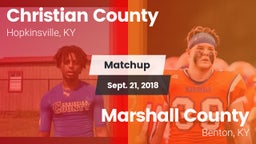 Matchup: Christian County vs. Marshall County  2018