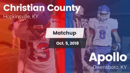 Matchup: Christian County vs. Apollo  2018