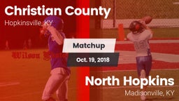 Matchup: Christian County vs. North Hopkins  2018