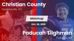 Matchup: Christian County vs. Paducah Tilghman  2018
