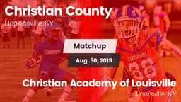 Matchup: Christian County vs. Christian Academy of Louisville 2019