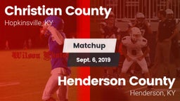 Matchup: Christian County vs. Henderson County  2019