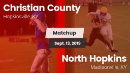Matchup: Christian County vs. North Hopkins  2019
