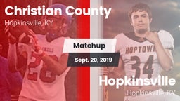 Matchup: Christian County vs. Hopkinsville  2019