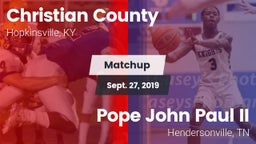 Matchup: Christian County vs. Pope John Paul II  2019