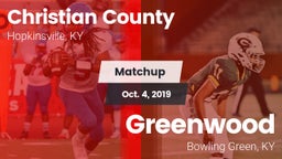 Matchup: Christian County vs. Greenwood  2019