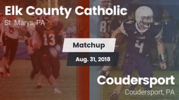 Matchup: Elk County Catholic vs. Coudersport  2018