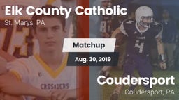 Matchup: Elk County Catholic vs. Coudersport  2019