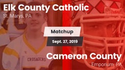 Matchup: Elk County Catholic vs. Cameron County  2019