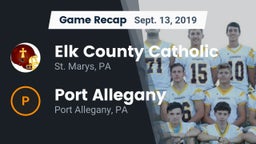 Recap: Elk County Catholic  vs. Port Allegany  2019