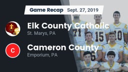 Recap: Elk County Catholic  vs. Cameron County  2019