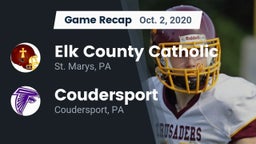 Recap: Elk County Catholic  vs. Coudersport  2020