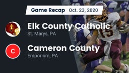 Recap: Elk County Catholic  vs. Cameron County  2020
