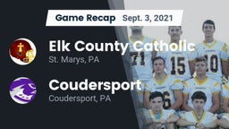 Recap: Elk County Catholic  vs. Coudersport  2021