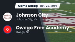 Recap: Johnson City  vs. Owego Free Academy  2019