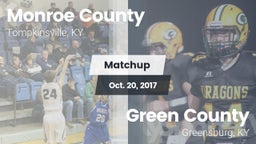 Matchup: Monroe County vs. Green County  2017