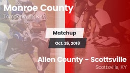 Matchup: Monroe County vs. Allen County - Scottsville  2018