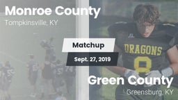 Matchup: Monroe County vs. Green County  2019