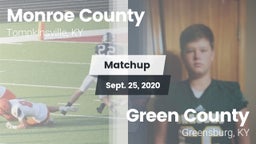 Matchup: Monroe County vs. Green County  2020