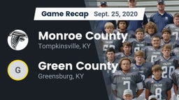 Recap: Monroe County  vs. Green County  2020
